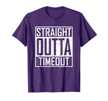 Load image into Gallery viewer, Straight Outta Timeout Funny Gift T Shirt Men, Women, Kids