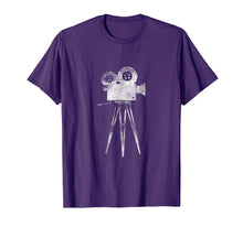 Load image into Gallery viewer, Retro Camera Cameraman Filmmaker Movie Director T Shirt Tee