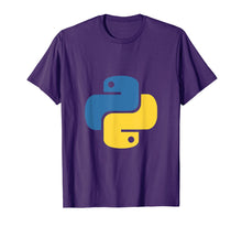Load image into Gallery viewer, Official Python Logo for Developers T-Shirt
