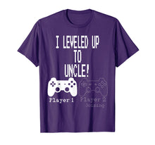 Load image into Gallery viewer, I leveled up to Uncle, new uncle gaming T Shirt