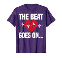 Load image into Gallery viewer, Beat Goes On Open Heart Surgery T-Shirt Post Surgery Tee