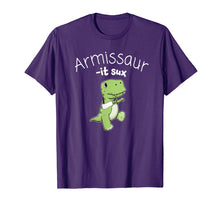 Load image into Gallery viewer, Funny Broken Arm Dinosaur It Sux Gift T shirt