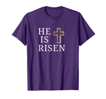 Load image into Gallery viewer, He is Risen T-Shirt Jesus Christ Religious Easter Shirts