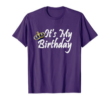 Load image into Gallery viewer, Its My Birthday Boy Shirt Royal Tee King Men Crown Gifts
