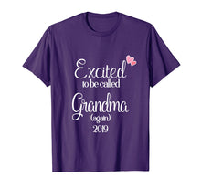 Load image into Gallery viewer, Excited To Be Called Grandma Again 2019 T-Shirt