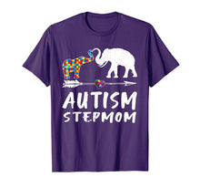 Load image into Gallery viewer, Elephant Autism Step Mom Heart Love - Autism Awareness Shirt