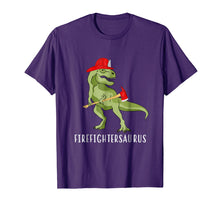 Load image into Gallery viewer, Firefightersaurus Firefighter-a-Saurus Firefighter T-Shirt