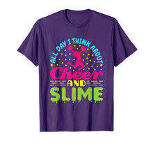 Load image into Gallery viewer, Cheer And Slime TShirt - Cheerleading Quote