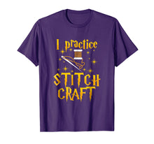 Load image into Gallery viewer, I Practice Stitch Craft Cross Stitch T-Shirt Funny Gift