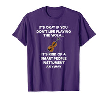 Load image into Gallery viewer, Viola T-Shirt Gift - Funny Viola Player Smart
