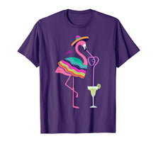 Load image into Gallery viewer, Funny Cinco De Mayo Margarita Flamingo Drinking Tshirt Gift