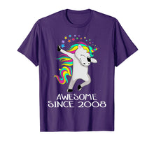Load image into Gallery viewer, Kid 11 Yrs Old 11th Birthday Unicorn Shirt Gift 2008 Dabbing