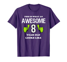 Load image into Gallery viewer, Awesome 8 Year Old Shirt - 8th Birthday T-Shirt