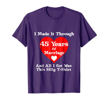 Load image into Gallery viewer, 45th Wedding Anniversary Gift Marriage T-Shirt for Men Women