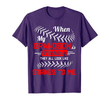 Load image into Gallery viewer, Softball Son Shirt When My Grandson Is Pitching Funny TShirt