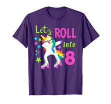 Load image into Gallery viewer, Unicorn Roller Skate Birthday Shirt Dabbing Outfit