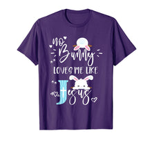 Load image into Gallery viewer, Christian Easter Shirt For Kids Cute No Bunny Loves Me