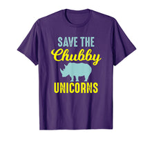 Load image into Gallery viewer, Save The Chubby Unicorns Shirt - Funny Rhino Tshirt