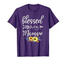 Load image into Gallery viewer, Funny Blessed To Be Called Mamaw Flower T-Shirt Gift