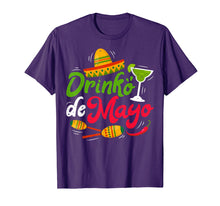 Load image into Gallery viewer, Drinko de Mayo T Shirt Men Women Mexican Sombrero Drinking