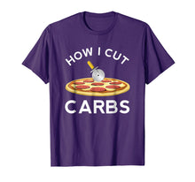 Load image into Gallery viewer, Cut Carbs Pizza T-Shirt Diet Funny Carbohydrates Dieting