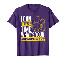 Load image into Gallery viewer, I Can Freeze Time Superpower - Photographer Camera T-Shirt