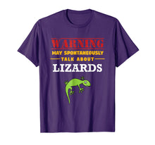 Load image into Gallery viewer, May Spontaneously Talk About Lizards - Funny Reptile T-Shirt