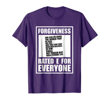 Load image into Gallery viewer, Christian Religious TShirt Forgiveness Rated E For Everyone