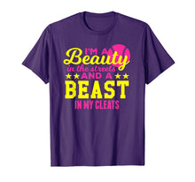 Load image into Gallery viewer, Beauty in the Streets, Beast In My Cleats Softball T Shirt