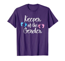 Load image into Gallery viewer, Keeper of Gender reveal party idea baby announcement Tshirt