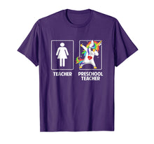 Load image into Gallery viewer, Preschool Pre-K Teacher Unicorn Dabbing Funny T Shirt Gifts