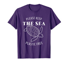 Load image into Gallery viewer, Turtle Please Keep the Sea Plastic Free - T-Shirt