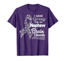 Load image into Gallery viewer, I wear Gray for my Nephew - Brain Cancer Awareness shirt