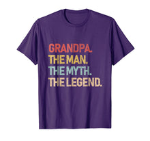 Load image into Gallery viewer, Grandpa The Man The Myth The Legend Shirt for men
