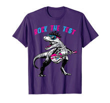 Load image into Gallery viewer, Rock The Test T Shirt Dinosaur T-rex Shirt Gifts