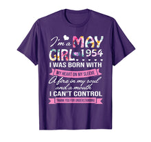 Load image into Gallery viewer, I'm A May Girl 1954 T Shirt Women 65th Birthday Gift Shirt