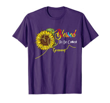 Load image into Gallery viewer, Blessed To Be Called Grammy Floral Funny Gift T-Shirt