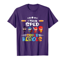 Load image into Gallery viewer, I Train Sped Super Heroes Special Education Teacher Shirt