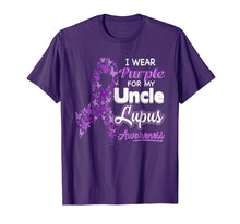 Load image into Gallery viewer, I wear Purple for my Uncle - Lupus Awareness shirt