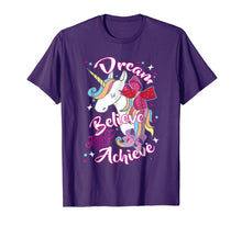 Load image into Gallery viewer, JoJo Siwa Dream Believe Achieve Unicorn Graphic T-Shirt