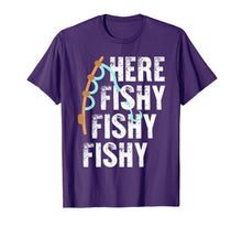 Load image into Gallery viewer, Here Fishy Fishy Lucky Fisherman T-Shirt: Fishing Game On