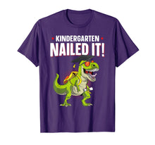 Load image into Gallery viewer, Kindergarten Nailed It Graduation Class Of 2019 Kids T Rex T-Shirt