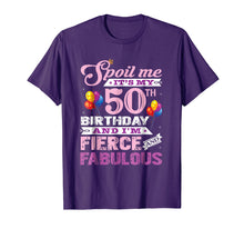 Load image into Gallery viewer, I am Fierce and Fabulous 50th Birthday TShirt