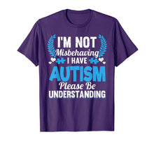 Load image into Gallery viewer, autism awareness i'm not misbehaving i have autism t shirt
