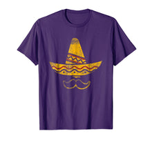 Load image into Gallery viewer, Mustache Mexican Hat T Shirt Cinco De Mayo Party Tee