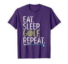 Load image into Gallery viewer, Eat Sleep Golf Repeat T shirt Golfing Golfer Men Women Kids