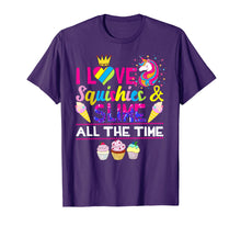 Load image into Gallery viewer, Love Squishies & Slime Time Rainbow Unicorn Narwhal T-Shirt