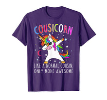 Load image into Gallery viewer, Cousicorn Like A Normal Cousin Only More Awesome Unicorn Tee
