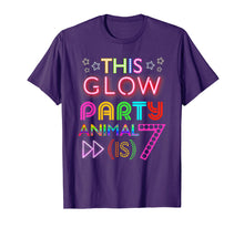 Load image into Gallery viewer, Kids This Glow Party Animal (Is) 7 Birthday fun T Shirt