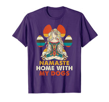 Load image into Gallery viewer, Namaste Home With My Dogs Yoga T-Shirt Funny Paw Tee